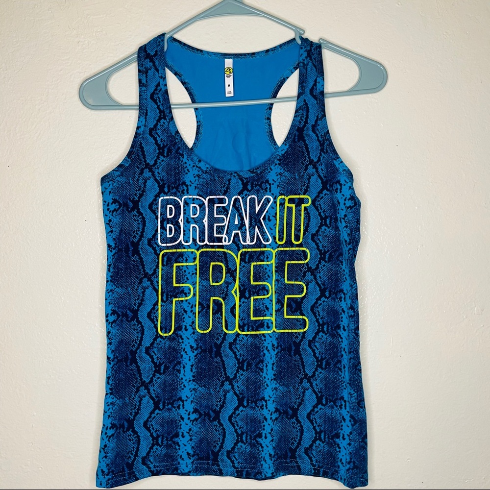 Blue Zumba Fitness Tanktop